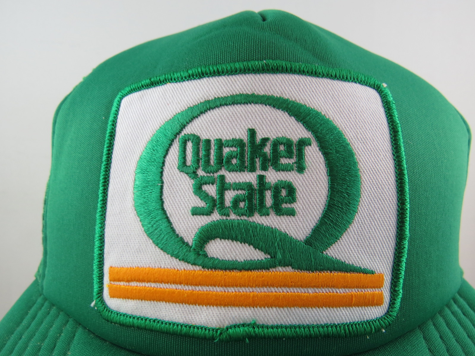 Vintage Trucker Hat Quaker State Oil Crested Adult One Size