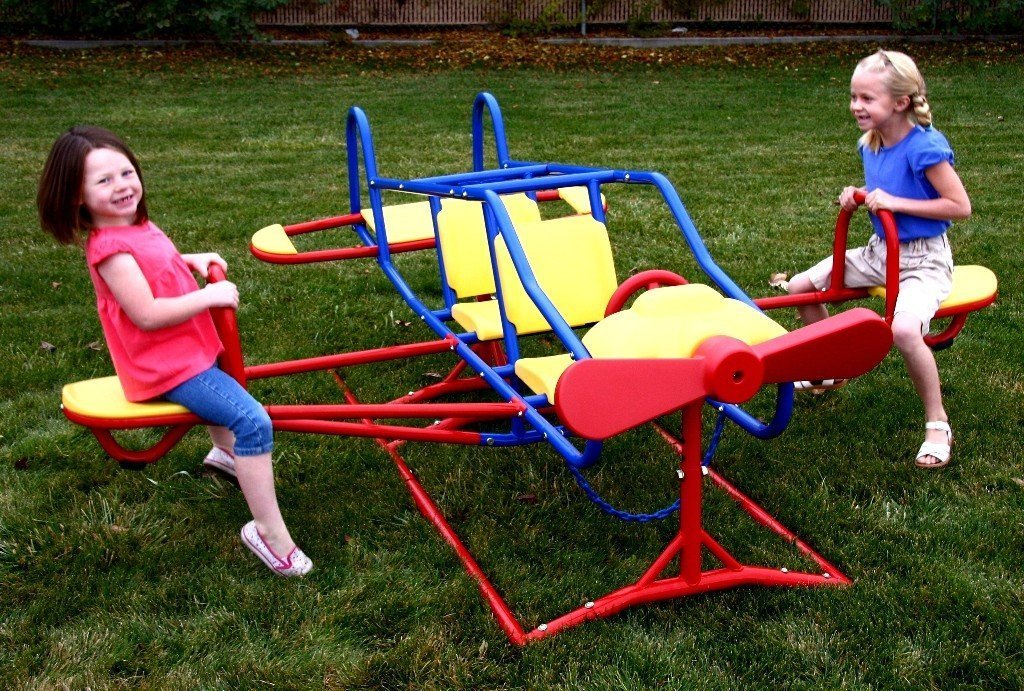 Seesaw Teeter Totter Airplane Playground Equipment Rocker Backyard Kids