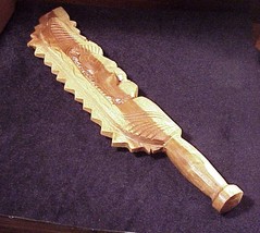 Tiki Style Wooden Sword for Wall Hanging, Tiki Bar - $9.95