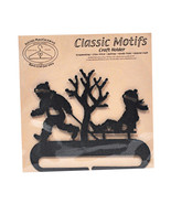 Classic Motifs Boy &amp; Sled 4 Inch Charcoal Split Bottom Craft Holder with... - $12.56