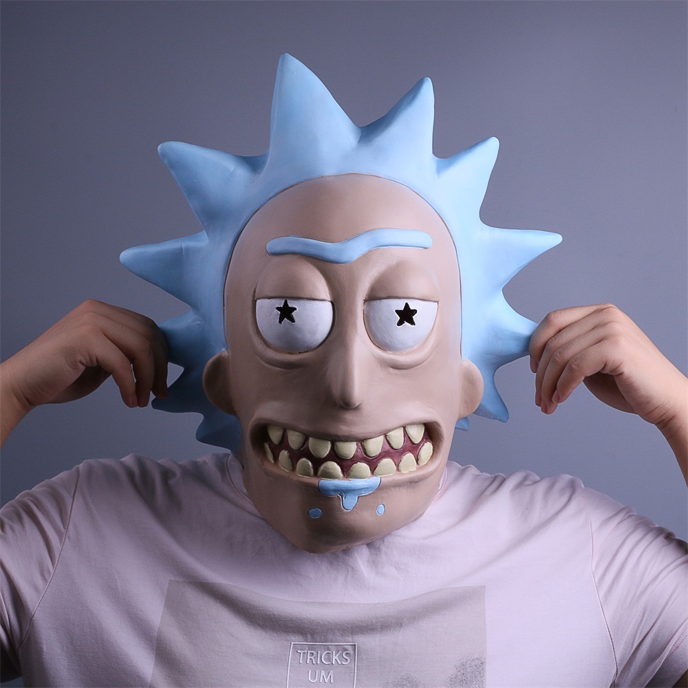 Rick Cosplay Masks Rick and Morty Full Head Adult Latex Helmets Masks