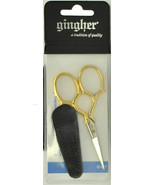 Gingher 3 1/2&quot; Gold Epaulette Embroidery Scissors G-ET - $24.26