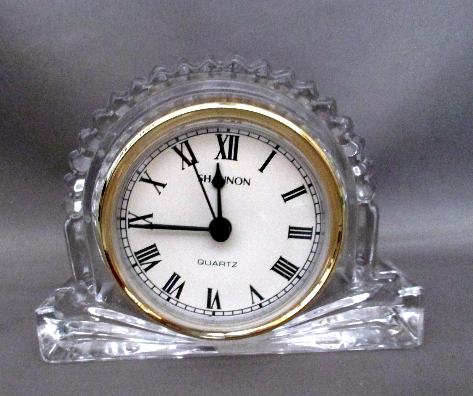 SHANNON CRYSTAL CLOCK Designs of Ireland Desk Mantle Shelf Quartz