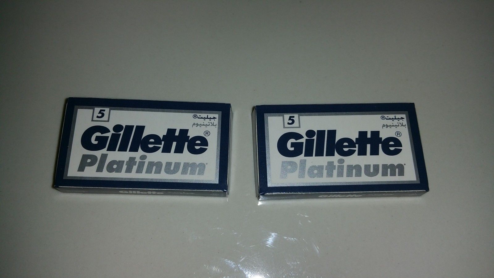 10 Gillette Platinum double edge razor blades made in russia Men's Razors
