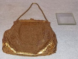 Whiting and Davis Gold Mesh Ladies Evening Purse Made USA - $29.95