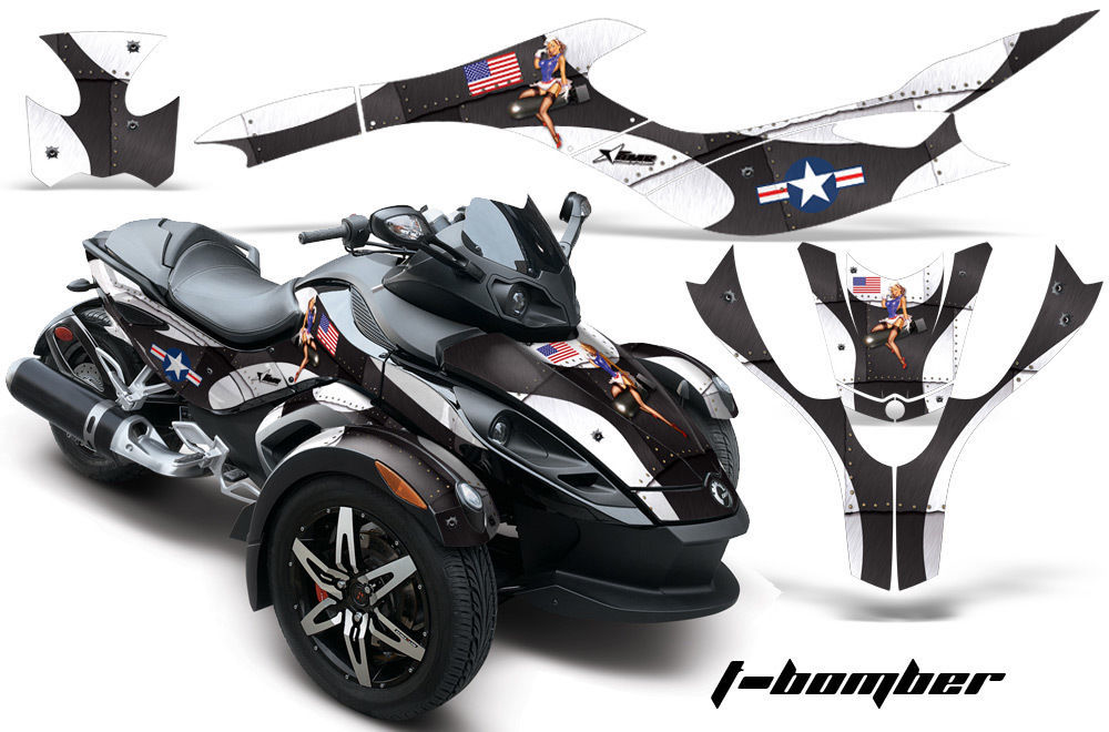 Roadster Graphics Kit Decal Sticker Wrap For CanAm BRP RS Spyder Trike