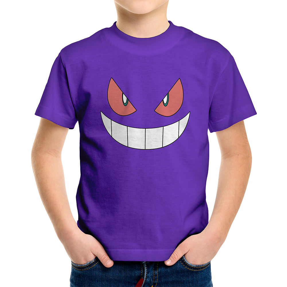 Cute Pokemon Face Head Starters Nintendo Teen Youth Kids Tee Crew Neck ...