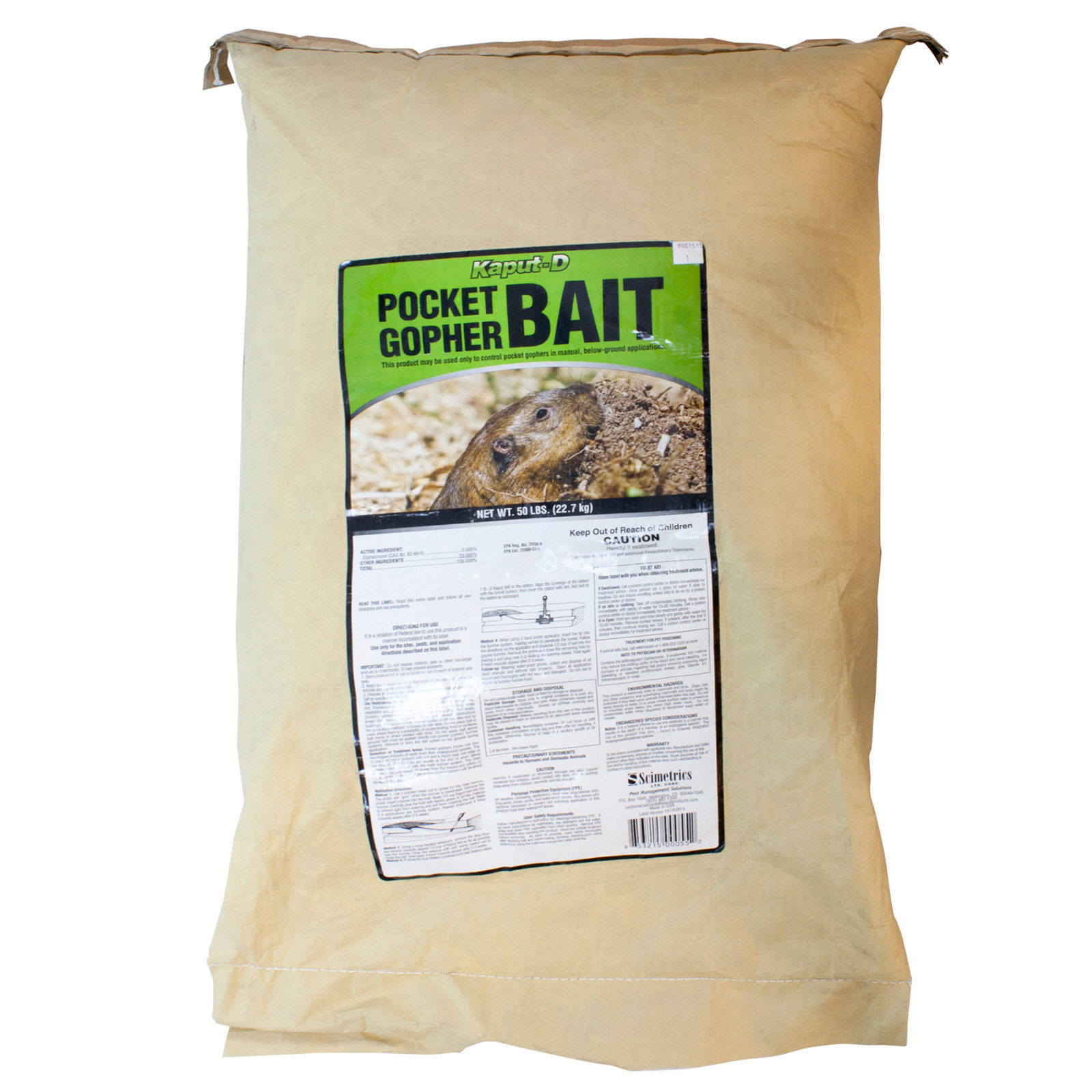 Kaput D Pocket Gopher Bait Gopher Killer 50 Lbs Gopher Control Bait ...