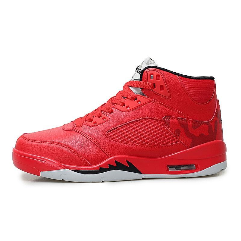 Men Air Cushion Jordan Basketball Shoes Breathable Damping Lace-up ...