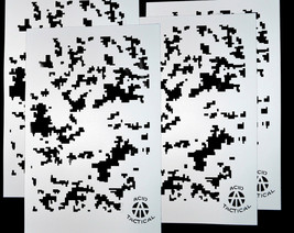 Vinyl Airbrush Stencils 10 Mil Camouflage Duracoat 9x14" Army Camo 2Pack 