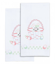 Jack Dempsey Needle Art Easter Decorative Hand Towels - $10.76