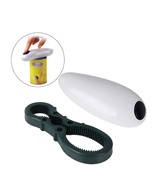 Electric Can Opener One Touch Automatic Jar Opener Bottle Opener Electri... - $23.00