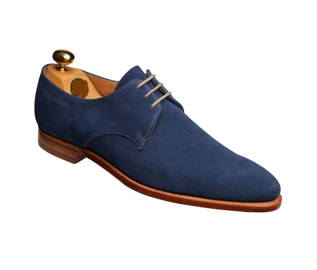 Handmade men navy blue suede formal shoes, Men suede dress shoes, Mens ...