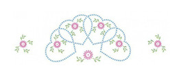 Jack Dempsey Needle Art Starburst Of Hearts Perle Edge Pillowcase - $18.84