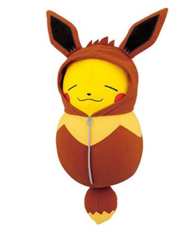 Pikachu sleeping bag collection huge stuffed toy Eevee all one ...