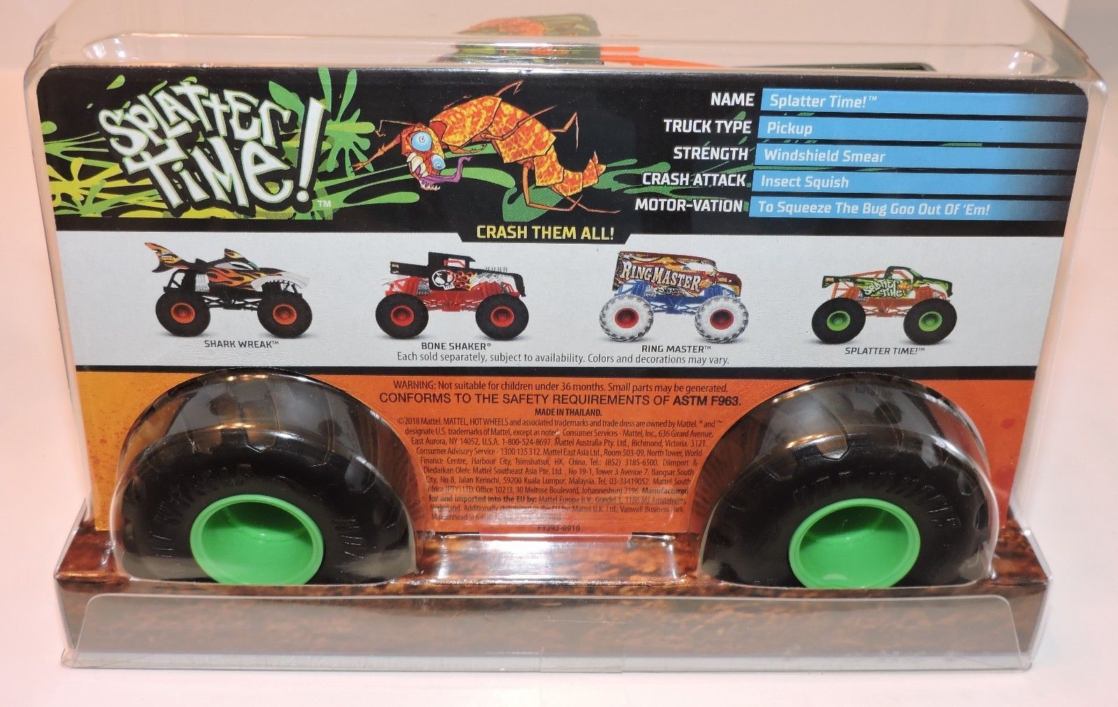 hot wheels monster truck splatter time