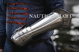 ARMOR Bracer With Wrist Protection- Steel Sinlgle Arm LARP Armor Handcrafted Cus