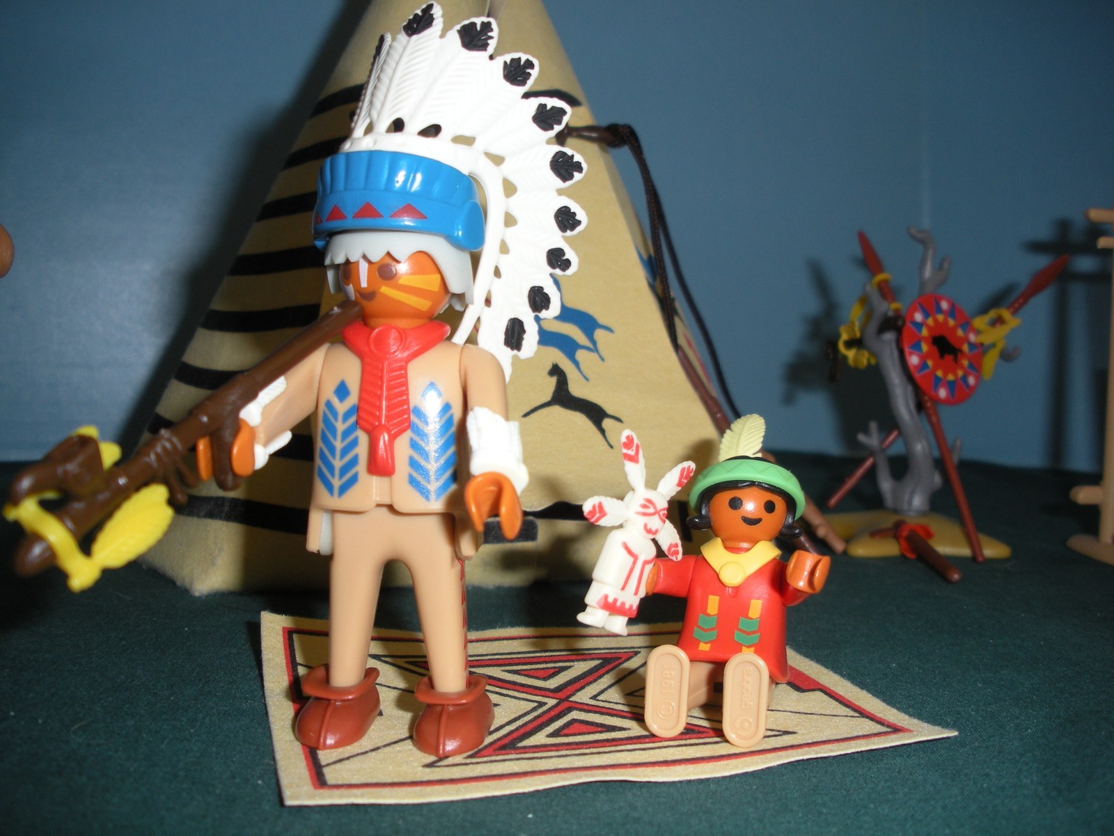 Vintage Playmobil 3733 Indian Camp 99.9. and 19 similar items