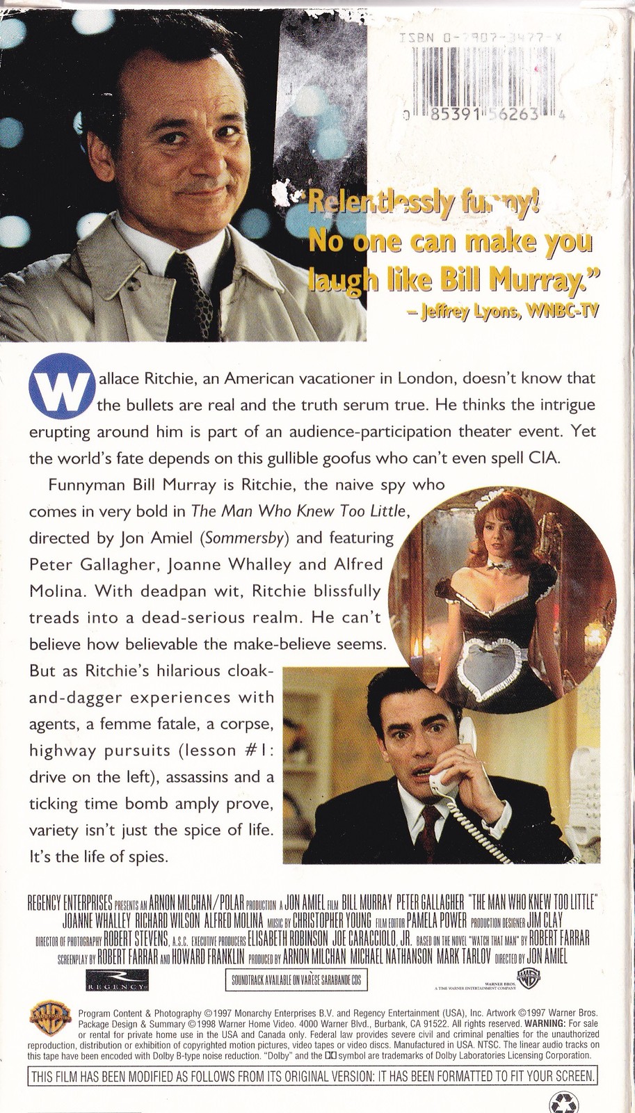 THE MAN WHO KNEW TOO LITTLE VHS VHS Tapes