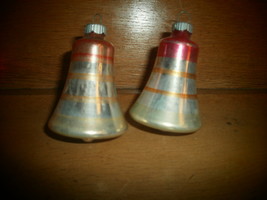 2 Shiney Brite Bell Shaped Ornaments - $8.00
