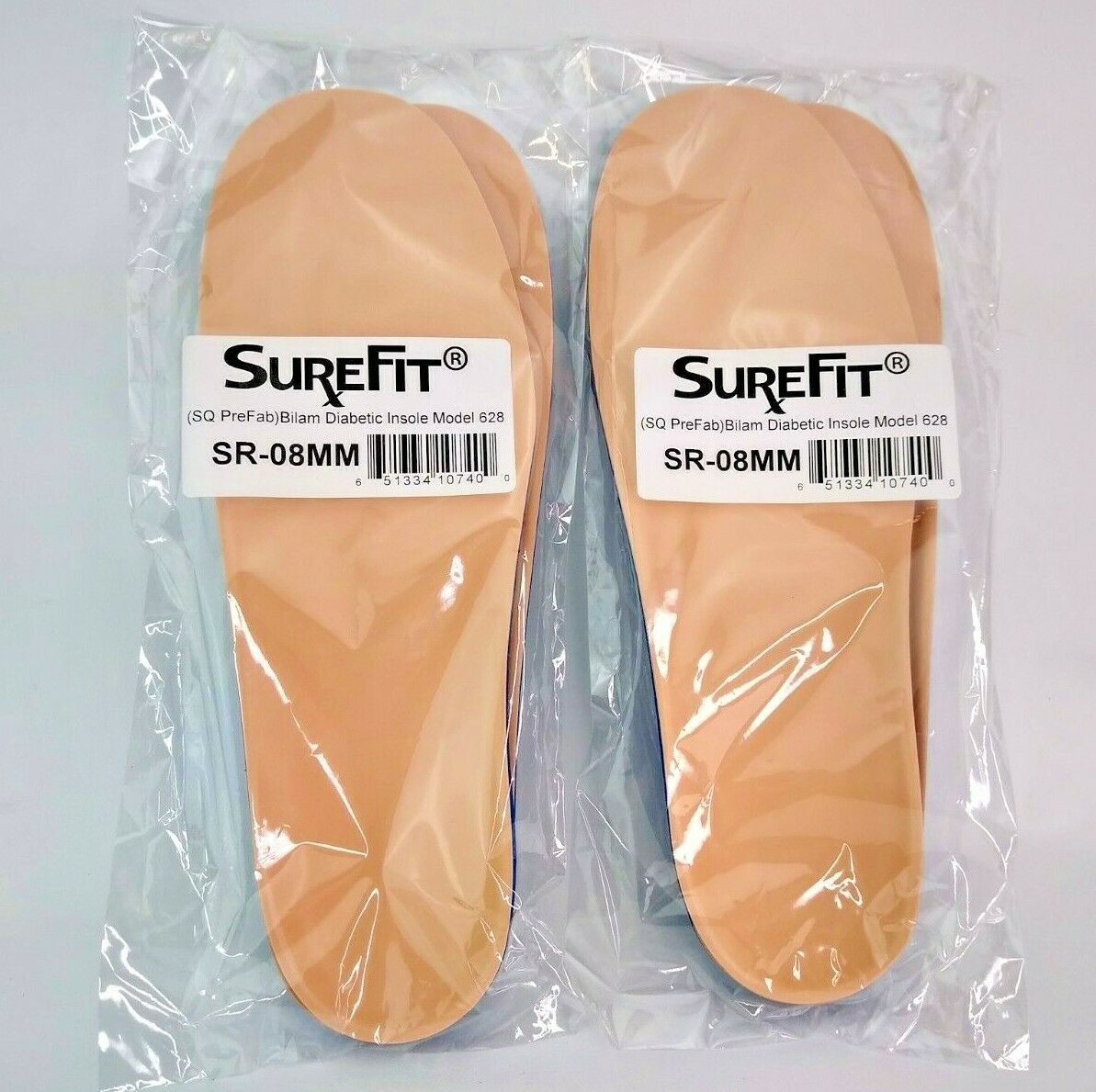 SureFit Bilam Diabetic Orthotic Insole Model 628 Arch Support SR08MM 2