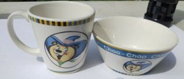 Vintage Kellogg&#39;s Cereal Set Bowl Plate And Mug Choo-Choo Choose Sugar Pops - $22.27