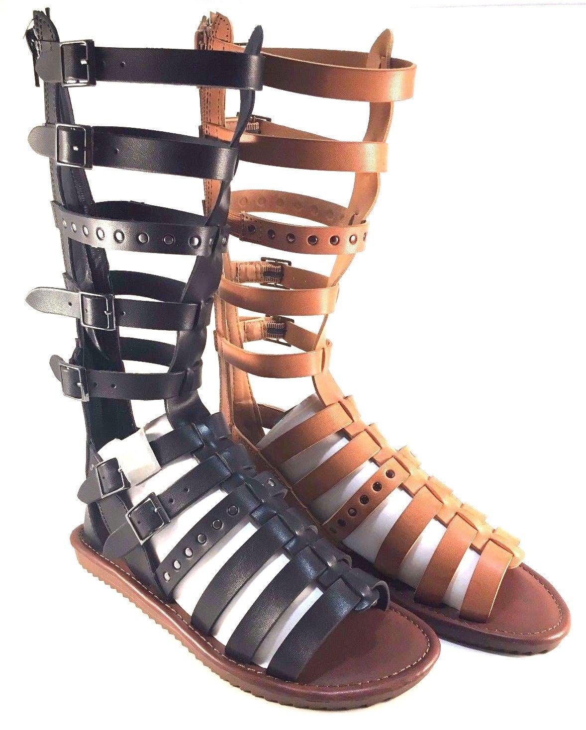 Image of Seven Dials Sarita Mid-Calf Flat Gladiator Sandals Choose Sz/Color