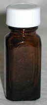 12 Amber Square Bottles Bottle 2 Dram - 1 dozen lot - $23.00