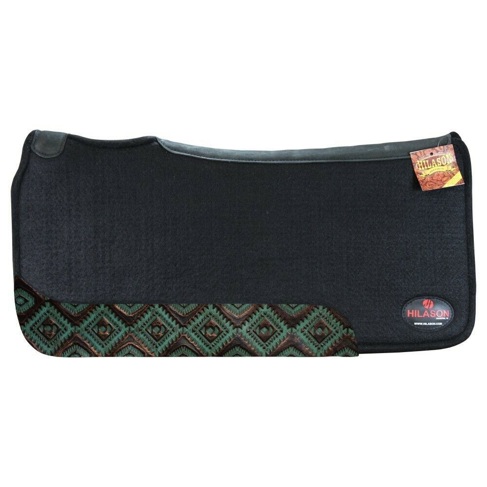Western Horse Saddle Pad High Quality 100 Wool Felt Hilason U0ATC