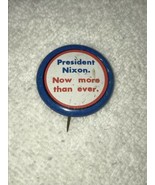 Original President Nixon Election Campaign Pin / Button   One inch+ in d... - $3.50