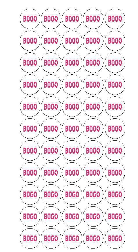Buy One Get One BOGO Sale Sticker Retail Store FLEA MARKET Boutique  #D29 - $2.99 - $6.99
