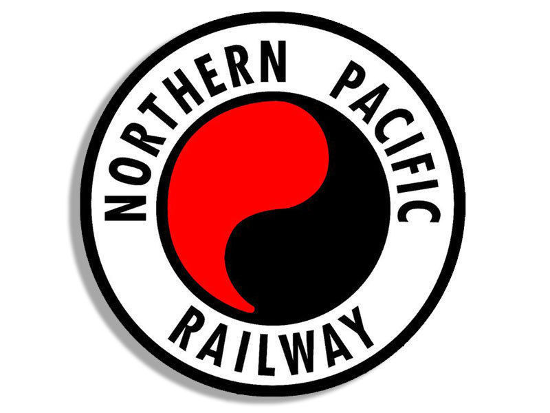 4" northern pacific railway line logo bumper sticker decal ...