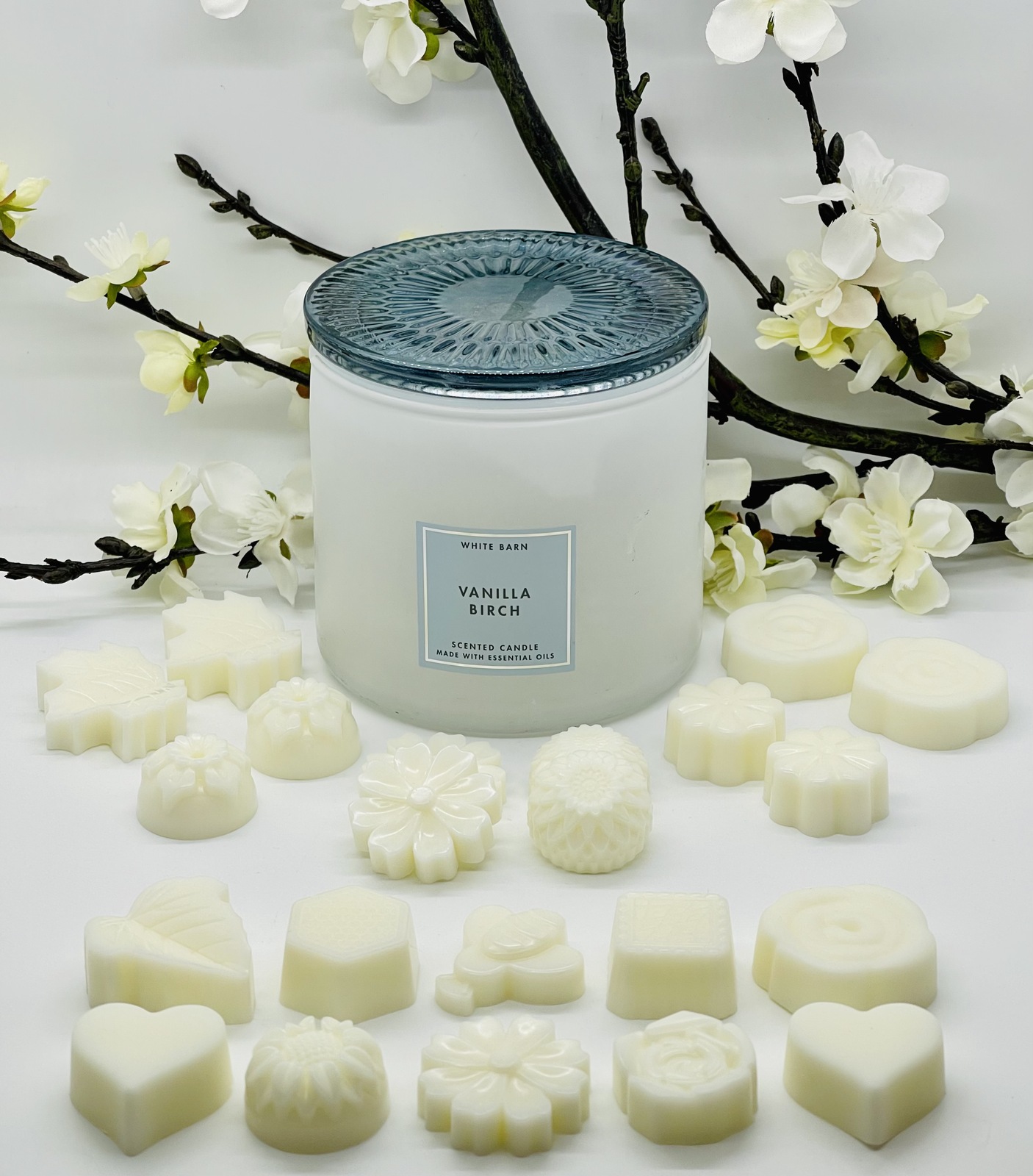 Bath and Body Works White Barn Vanilla Birch Wax Melts 10Pack Candles