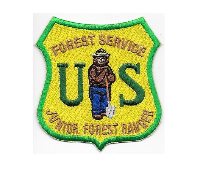 Hot Shot Wildland Fire Crew USFS United States Forest Service Gold on Green med