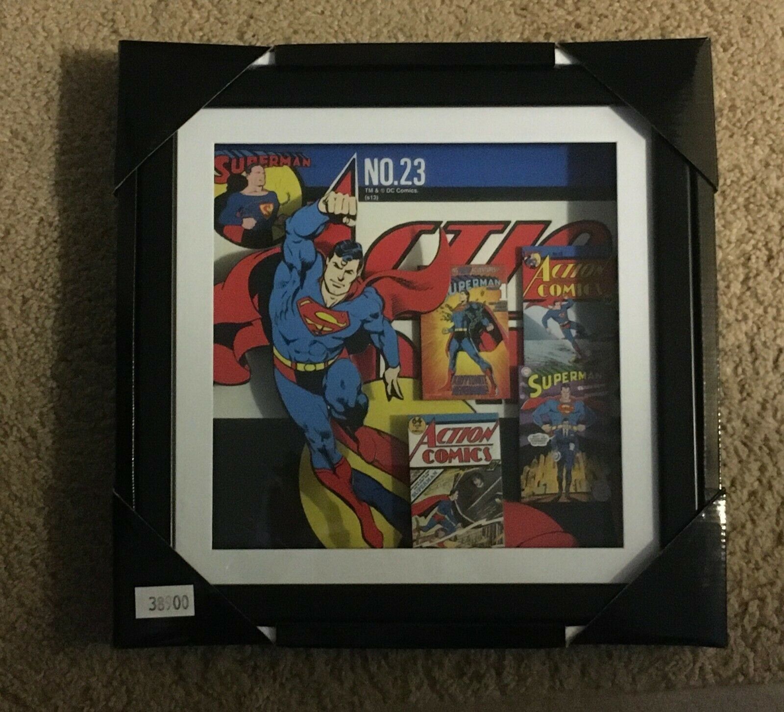 Silver Buffalo Superman 14 x 14 Inch Wood Shadow Box Wall Art - Wall ...