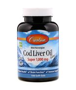 Carlson Labs Wild Norwegian Cod Liver Oil Gems, Super, 1,000 mg, 250 Soft Gels - $19.99 - $29.99