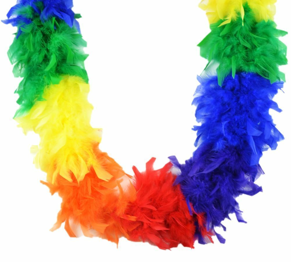 Rainbow 45 gm 72 in 6 Ft Chandelle Feather Boa