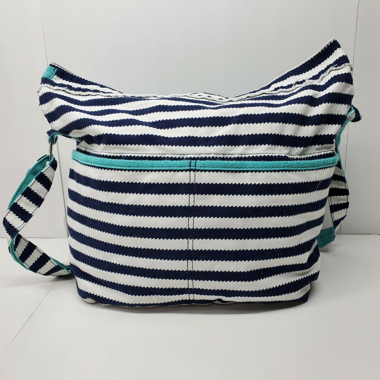 purse with striped strap