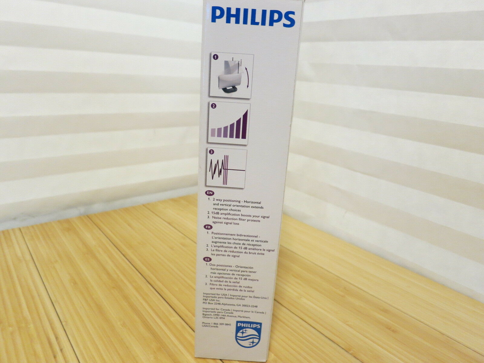 Antenna Philips Amplified 15dB Enhanced Digital Performance Optimized