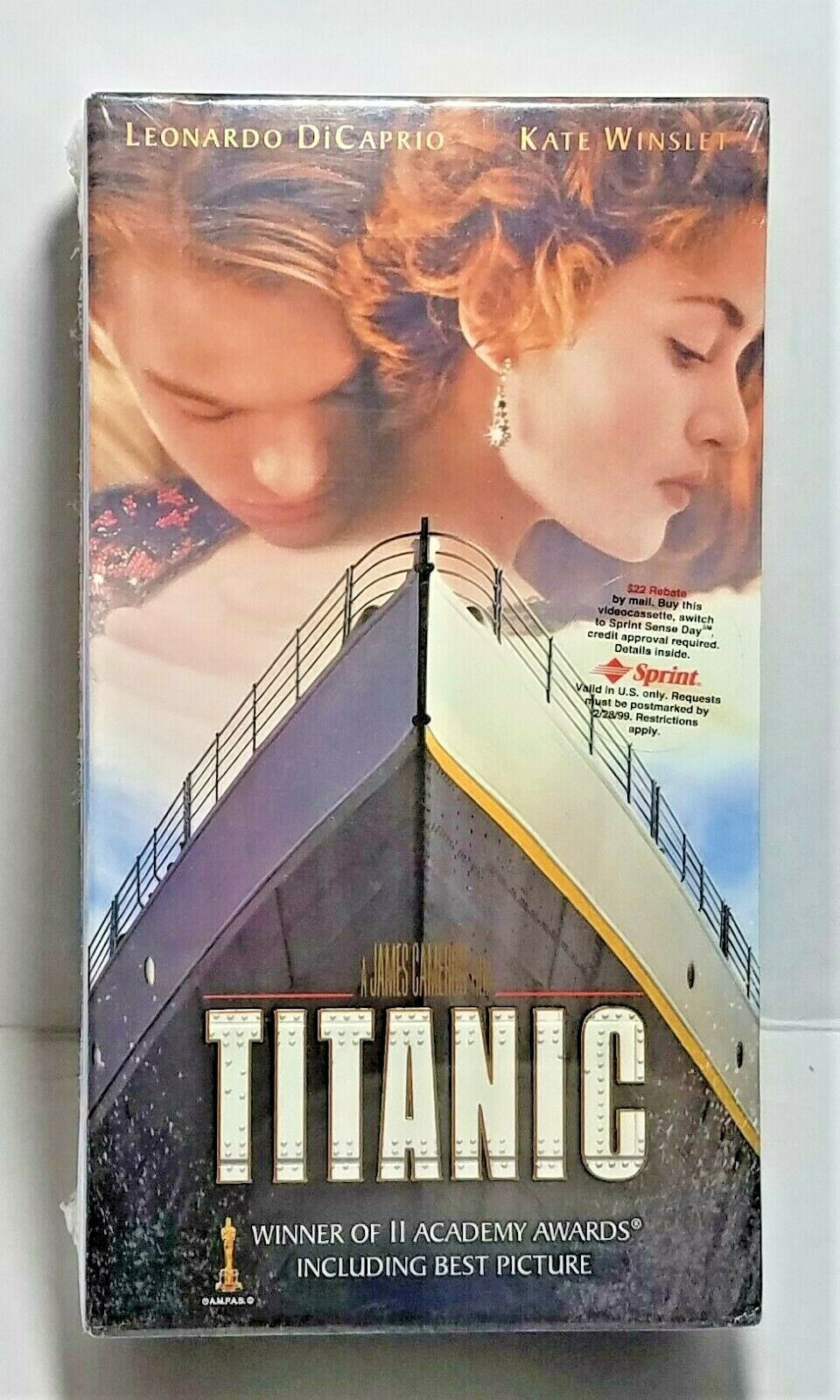 TITANIC VHS, New ,Factory Sealed - 2 Tape Box Set - 1997 Academy Award ...