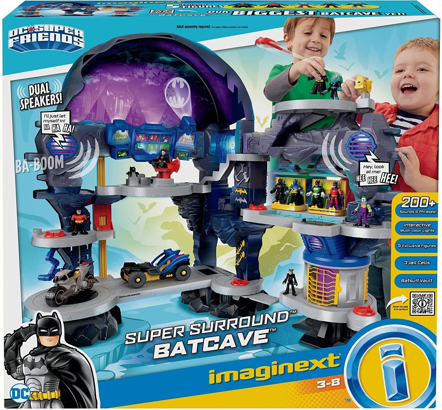 Imaginext DC Super Friends Super Surround Batcave Playset Imaginext