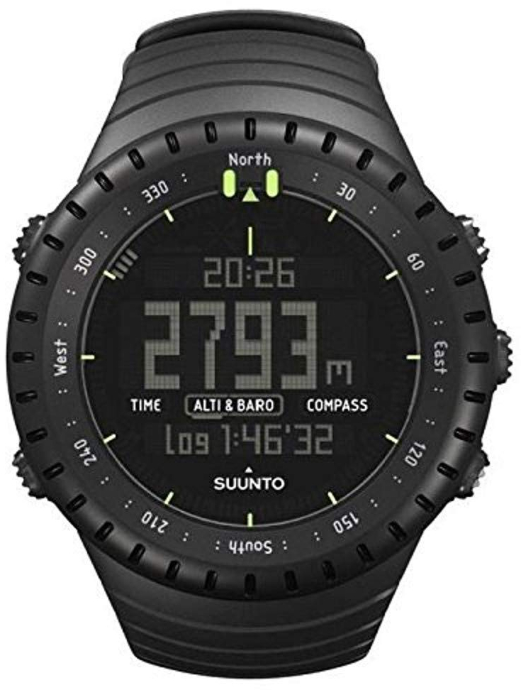 suunto all black military watch