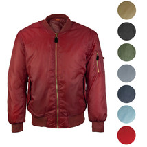 Men's Premium Multi Pocket Water Resistant Padded Zip Up Flight Bomber Jacket