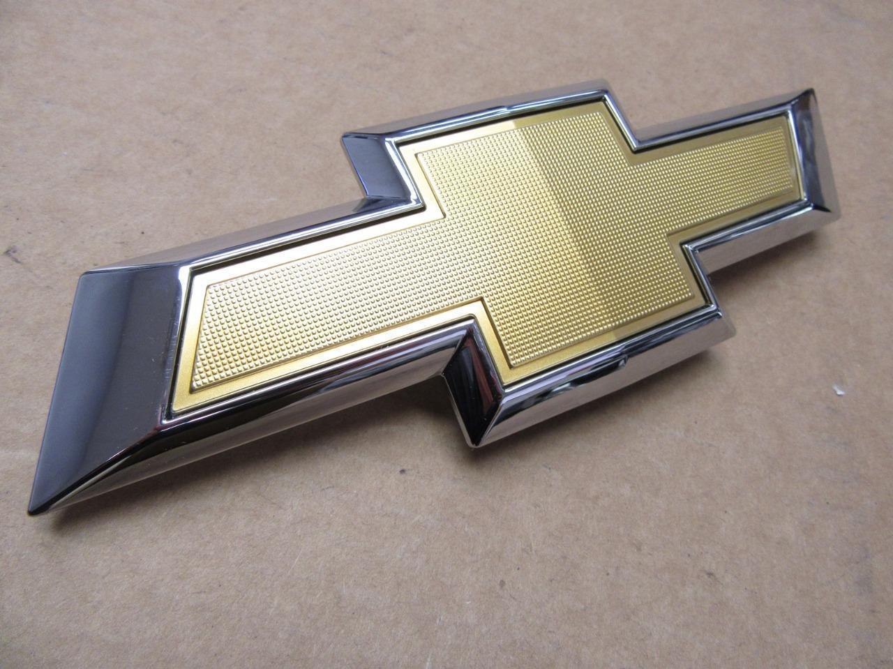 OEM 17-18 Chevy Trax Front Grill Gold and Chrome Bowtie Emblem Badge ...