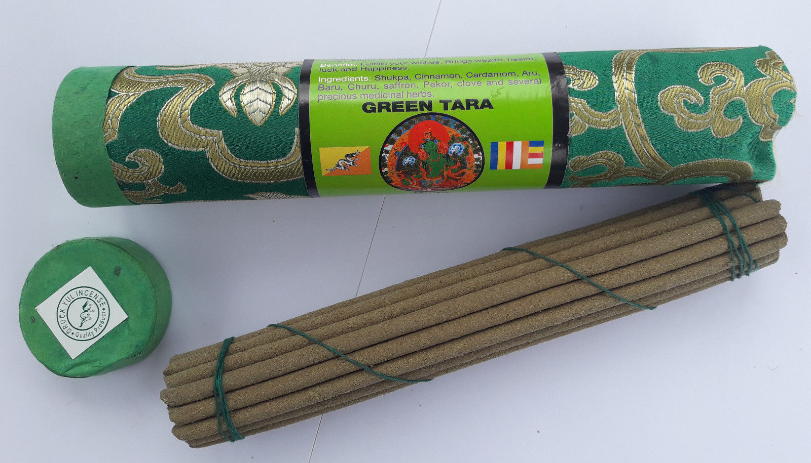 White Tara Tribute Brocade Tibetan Ancient Incense Sticks