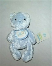 Carter's Boys Blue Teddy Bear Bib Baby Happy Smiley Friends Lovey Toy Plush 10" - $29.69