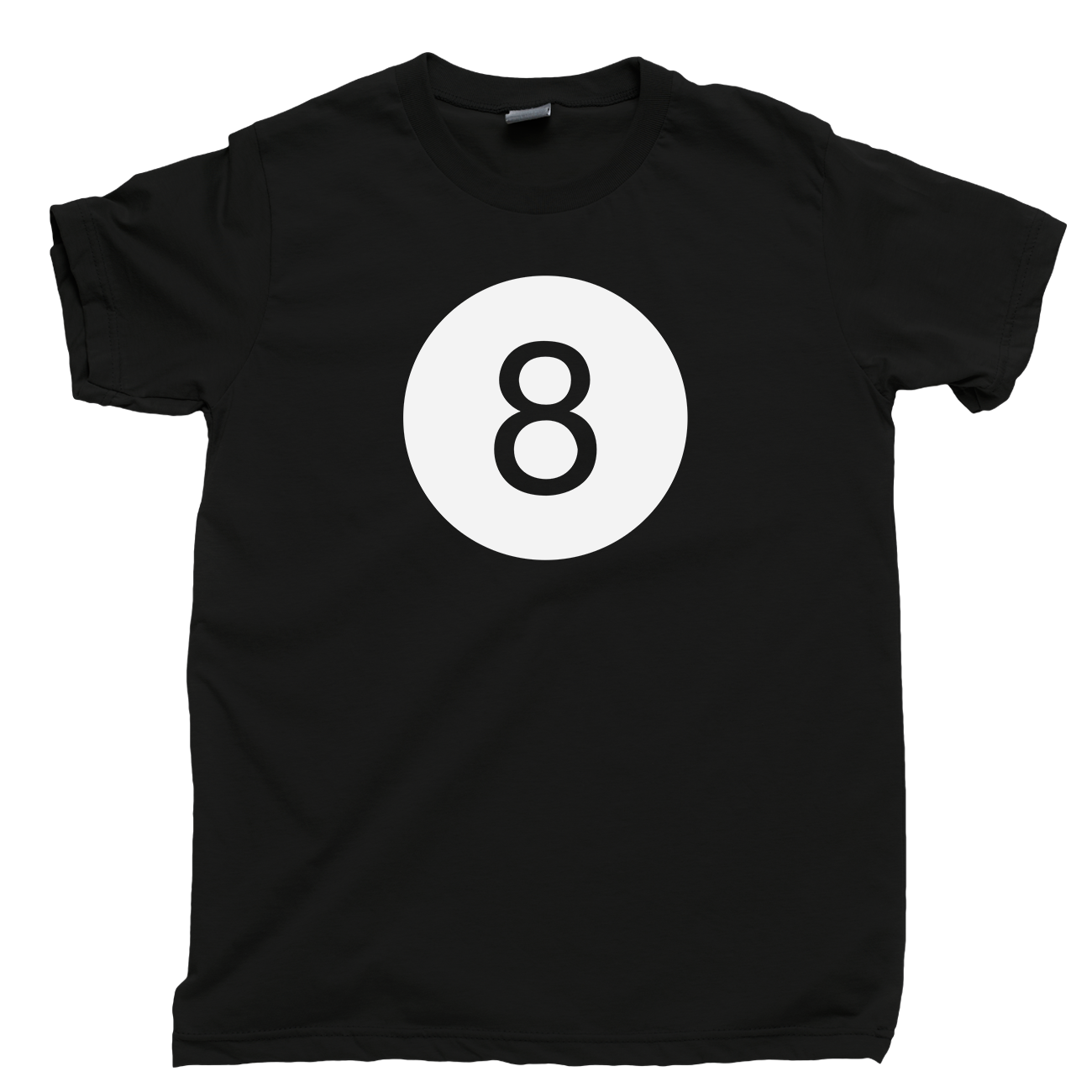 8 Ball T Shirt, Magic Eight Ball Pool Cue Shark Billiards Men's Cotton ...