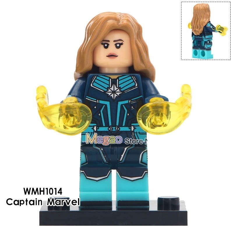 captain marvel lego keyring