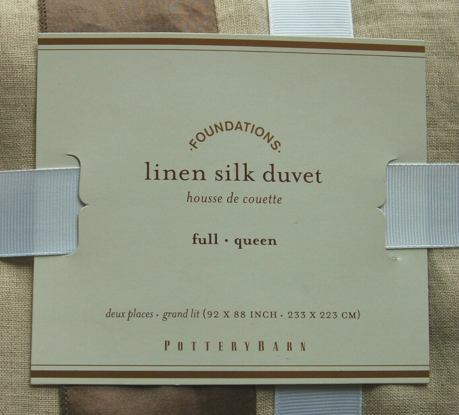 Pottery Barn Foundations Linen Silk Duvet And 50 Similar Items