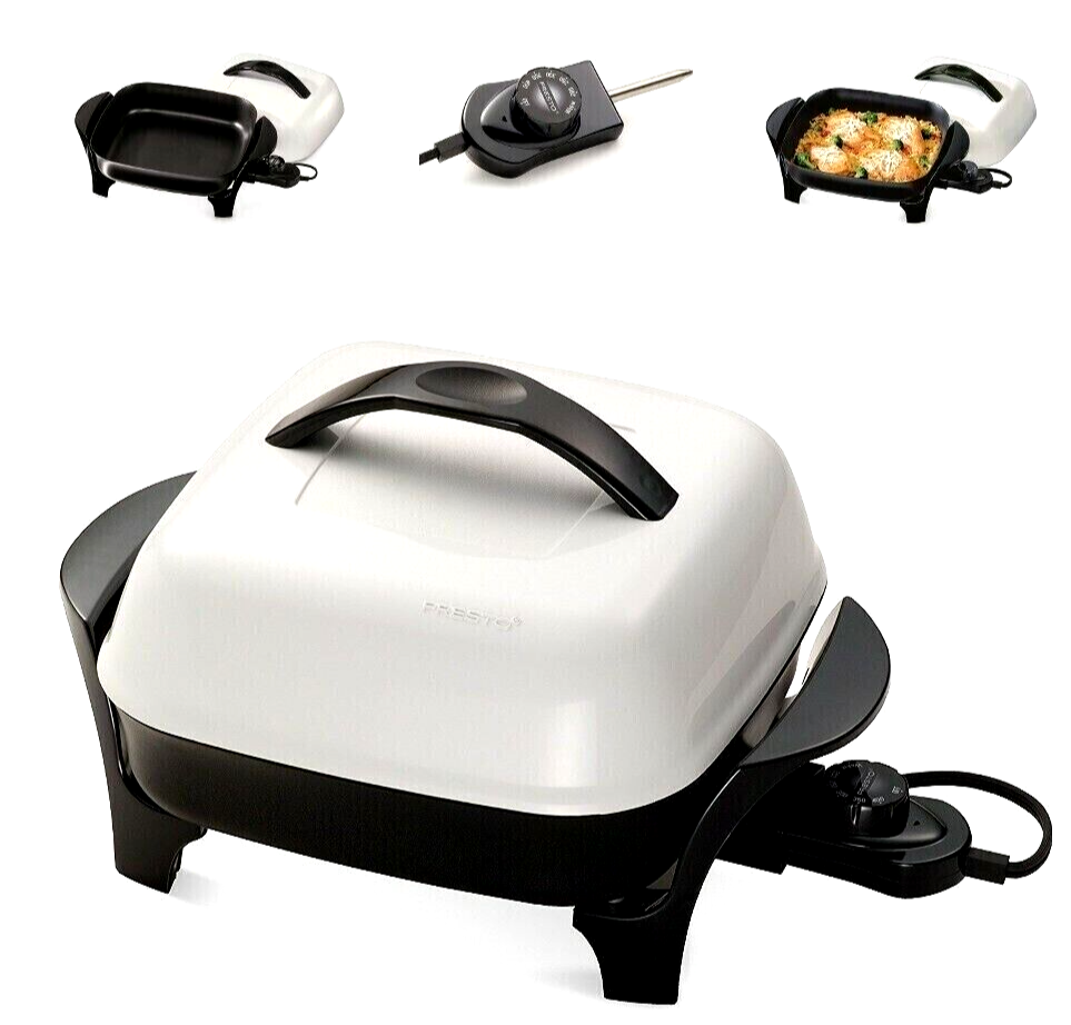 Presto RV Home Motorhome 11" Electric Skillet Frying Pan Roasts Fries
